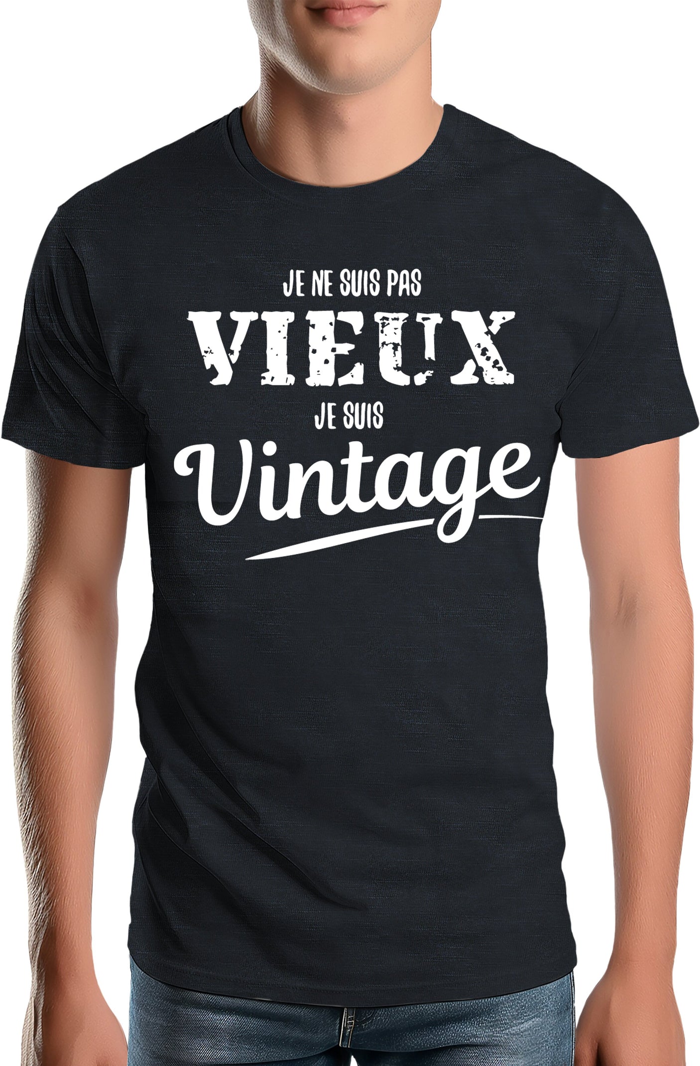 Tee-Shirt Homme Je ne suis pas vieux , je suis vintage