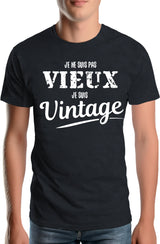 Tee-Shirt Homme Je ne suis pas vieux , je suis vintage