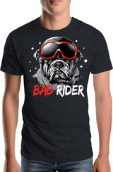 Tee-Shirt Homme Un rider chien pas facile