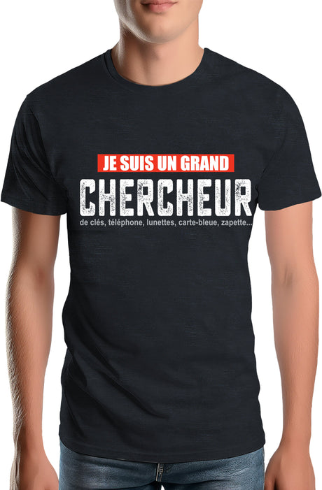 Tee-Shirt Homme je suis un grand chercheur ... retraite