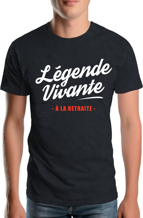 Tee-Shirt Homme Légende vivante à la retraite