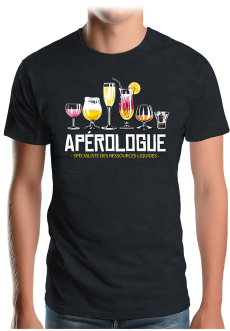 T-Shirt Homme Alcool, le spécialiste de l'apéro