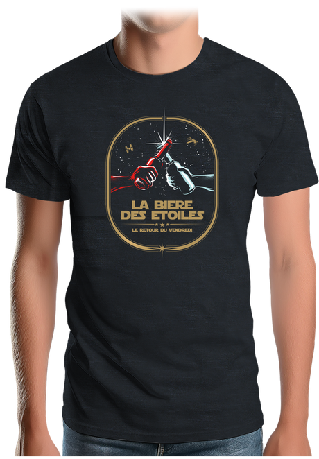 T-Shirt Homme La bière des étoiles le retour du vendredi