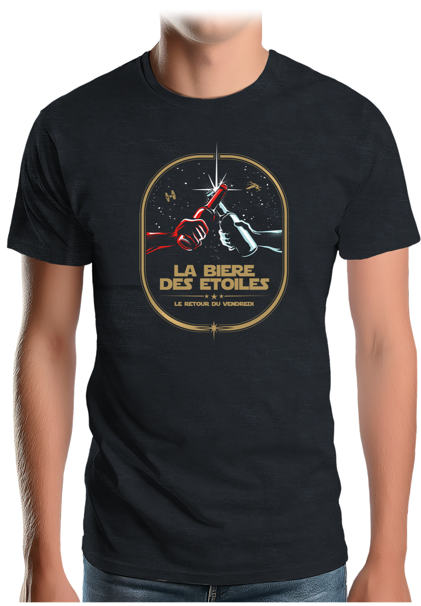 T-Shirt Homme La bière des étoiles le retour du vendredi