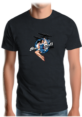 T-Shirt Homme Pin Up Avec Avion