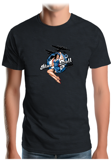 T-Shirt Homme Pin Up Avec Avion