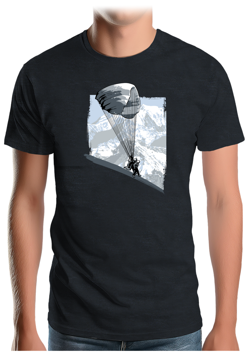 T-Shirt Homme Parapente En Bi Place