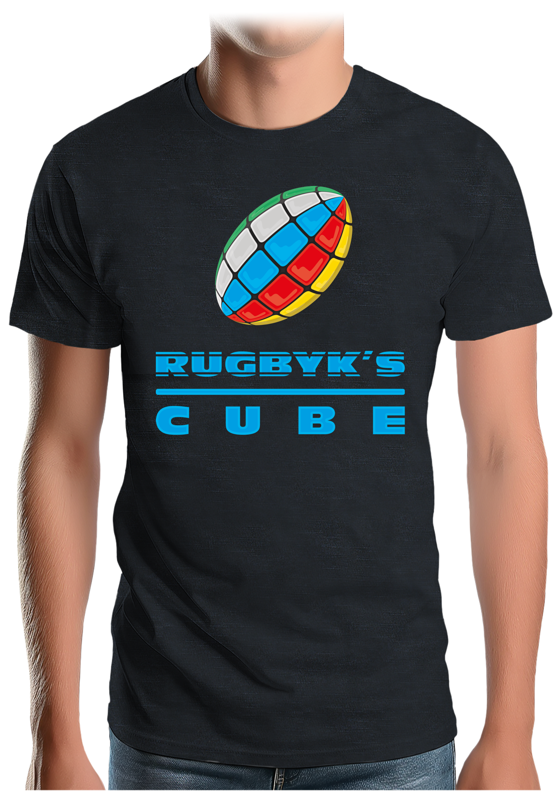 T-Shirt Homme Rugby cube
