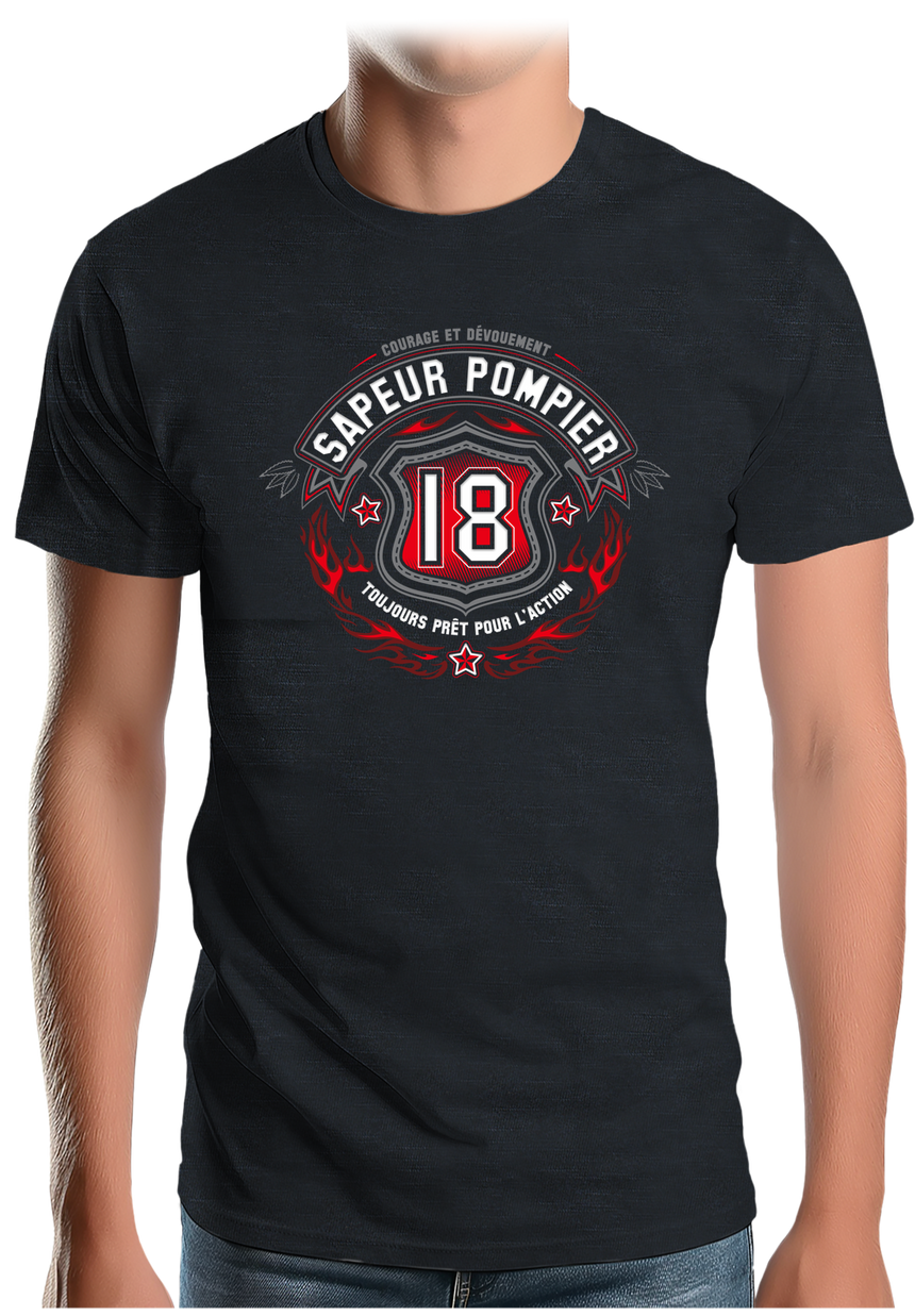T-Shirt Homme Sapeur pompier