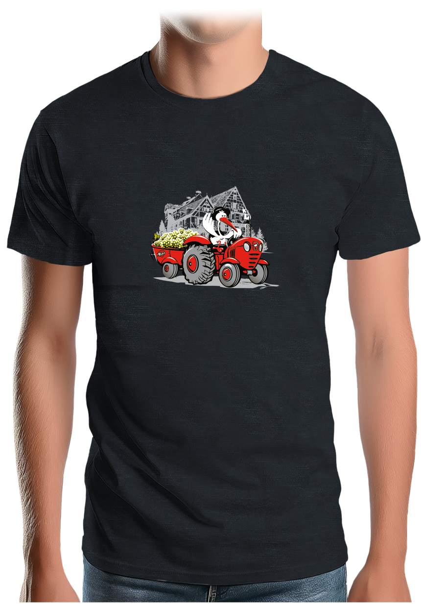 T-Shirt Homme Les vendanges Alsaciennes