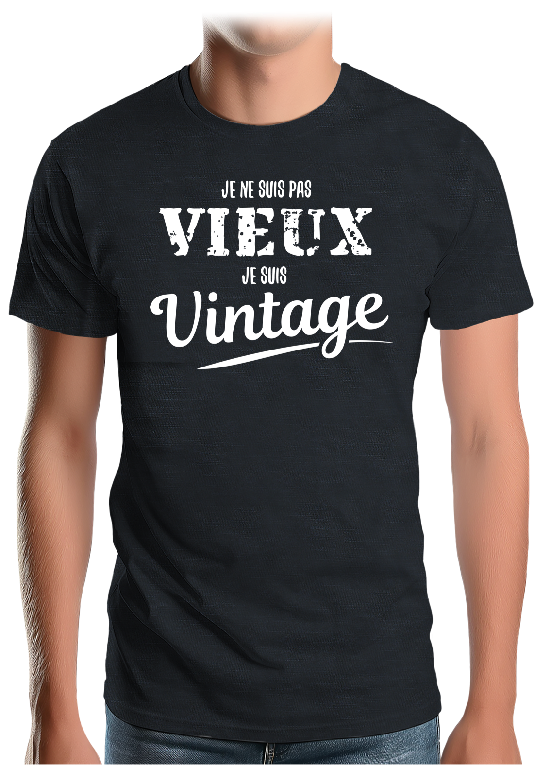 T-Shirt Homme Je ne suis pas vieux, je suis vintage