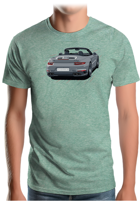 T-Shirt Homme Voiture 991 Turbo, Simple et efficace