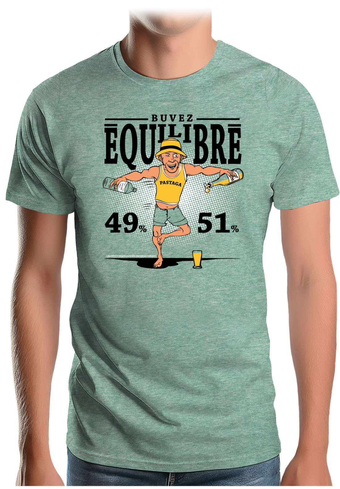 T-Shirt Homme Pour un pastis équilibré