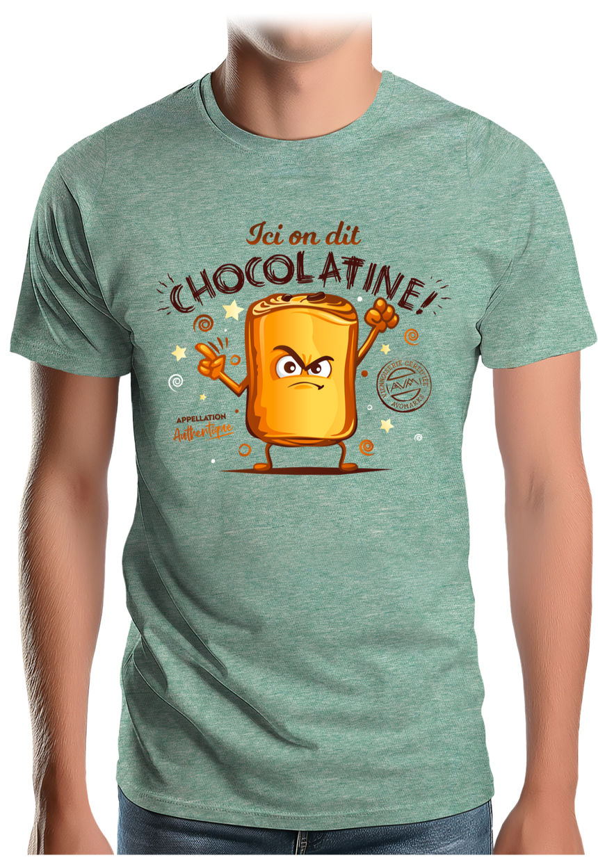 T-Shirt Homme Ici on dit chocolatine !