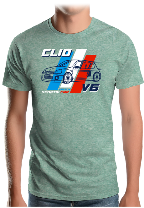 T-Shirt Homme Voiture Française Clio V6
