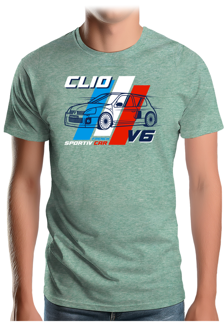 T-Shirt Homme Voiture Française Clio V6