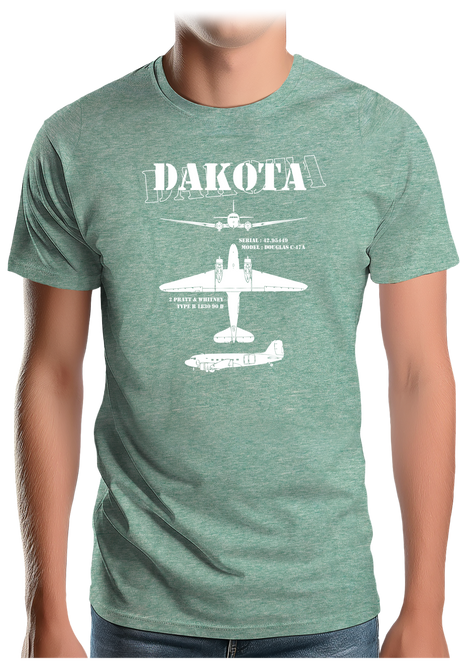 T-Shirt Homme Avion militaire modèle Dakota