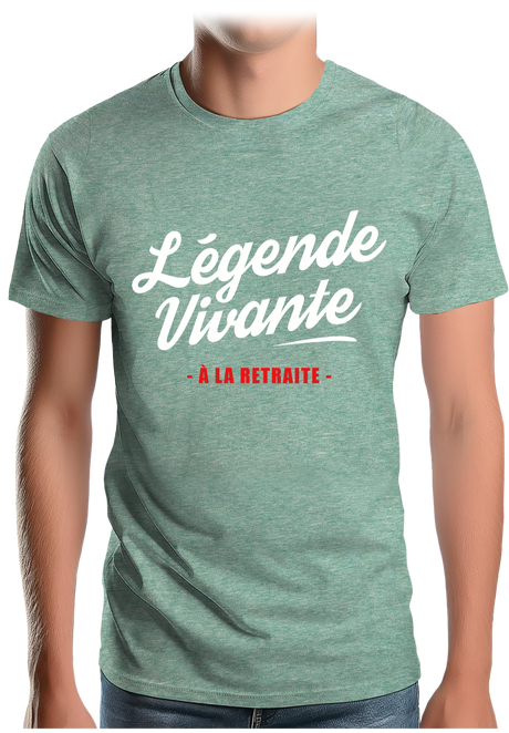 T-Shirt Homme Légende vivante à la retraite
