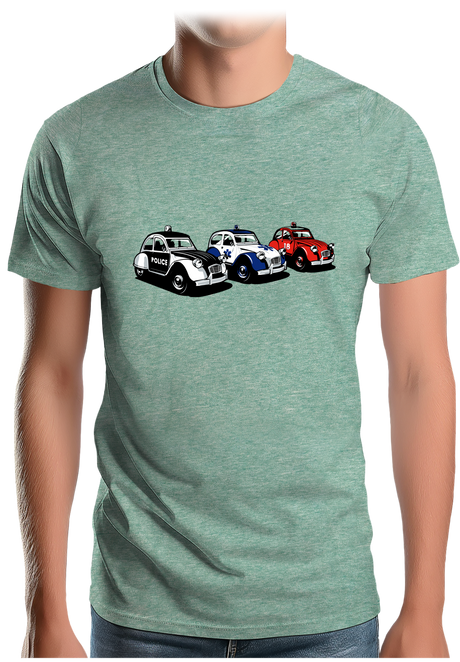 T-Shirt Homme Rescue Deuch - Police - Pompier