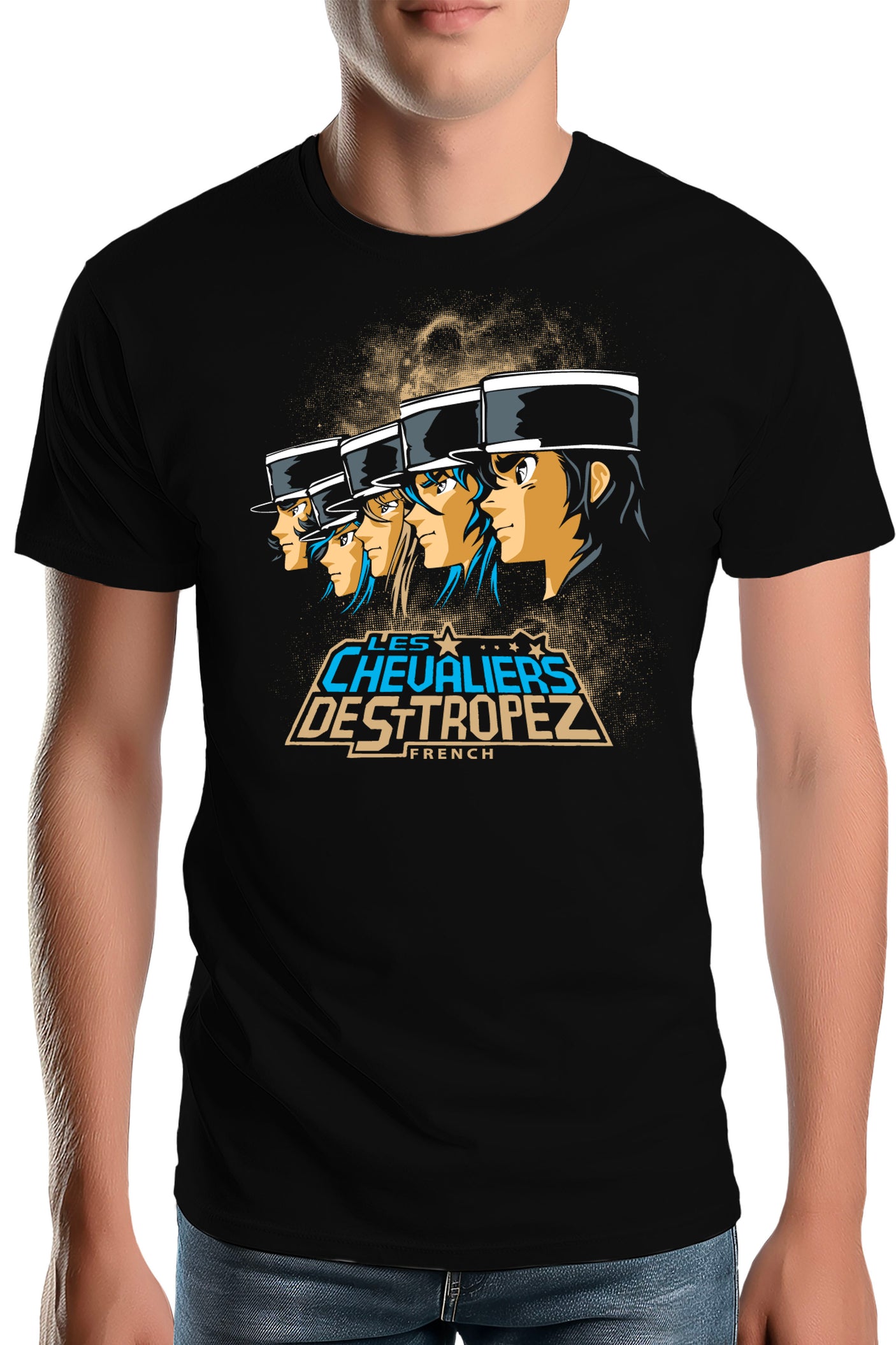 Tee-Shirt Homme St Trop Chevalier Parodie