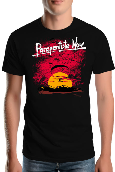 Tee-Shirt Homme Parapente Couche De Soleil