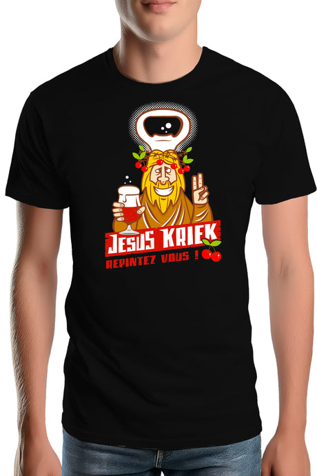 T-Shirt Homme La bière Jesus Kriek