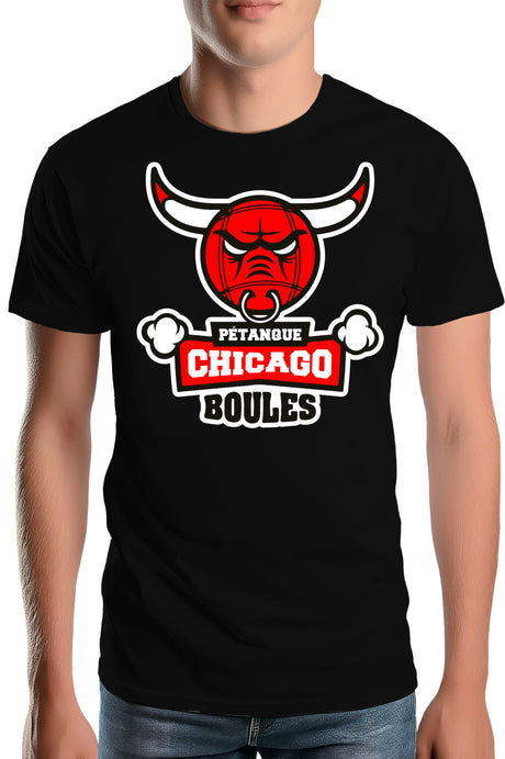 T-Shirt Homme Pétanque de Chicago