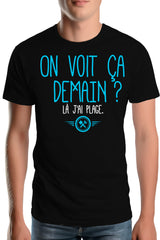 Tee-Shirt Homme On voit ca demain ? là j'ai plage