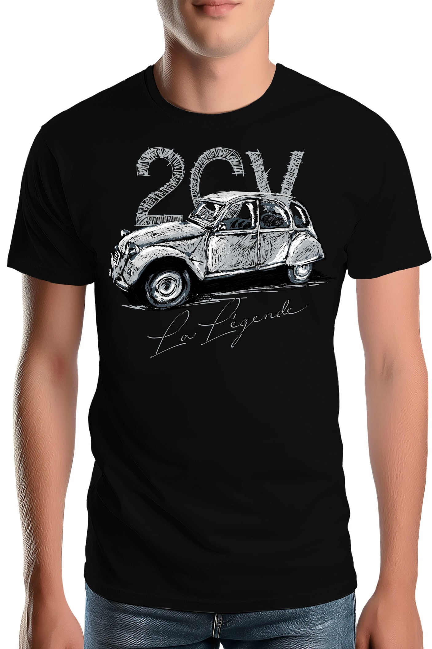 Tee-Shirt Homme La deuch en crayonné