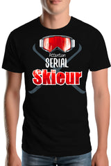 T-Shirt Homme Attention serial skieur