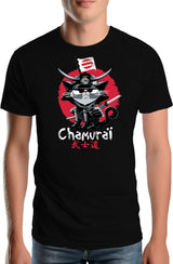 T-Shirt Homme Chat en samouraï