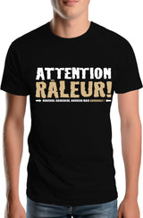 Tee-Shirt Homme Attention raleur en bronze
