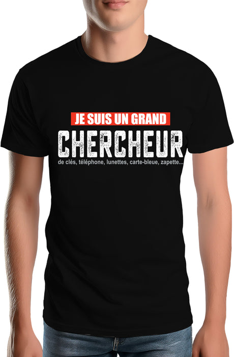Tee-Shirt Homme je suis un grand chercheur ... retraite