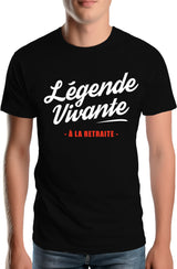 Tee-Shirt Homme Légende vivante à la retraite