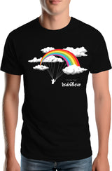 Tee-Shirt Homme Parapente arc en ciel