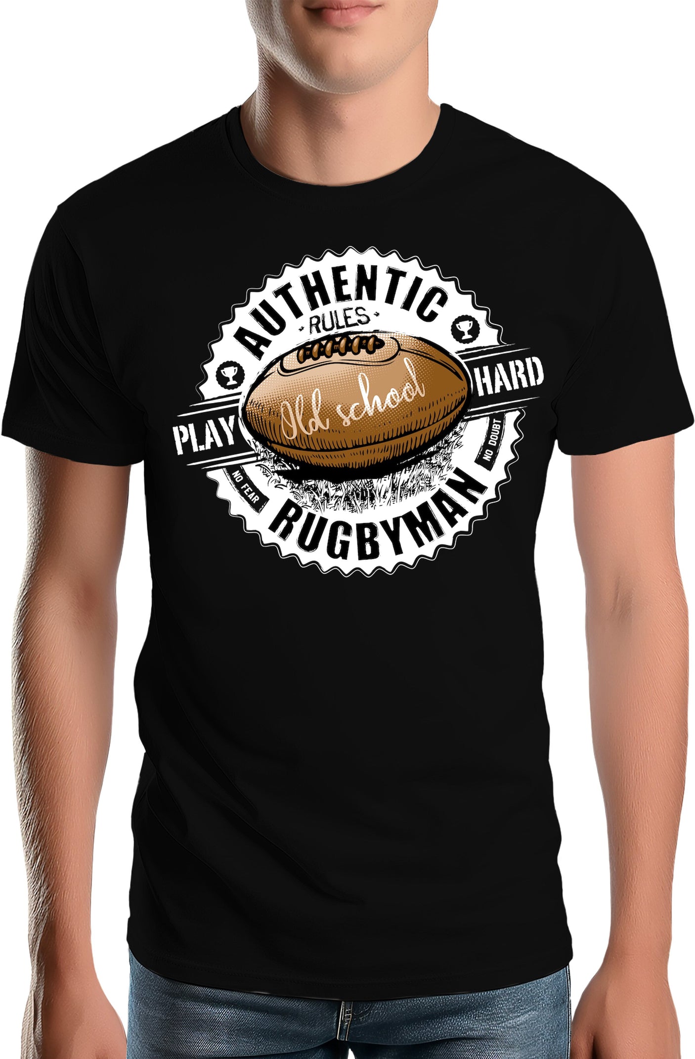 Tee-Shirt Homme Le tout premier ballon de rugby