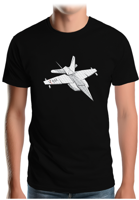 T-Shirt Homme Avion en papier