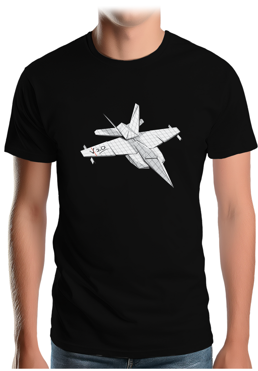 T-Shirt Homme Avion en papier