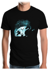 T-Shirt Homme Chevalier dans l'obscuritée chateau