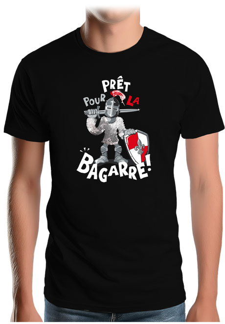 T-Shirt Homme Chevalier prêt pour la bagarre