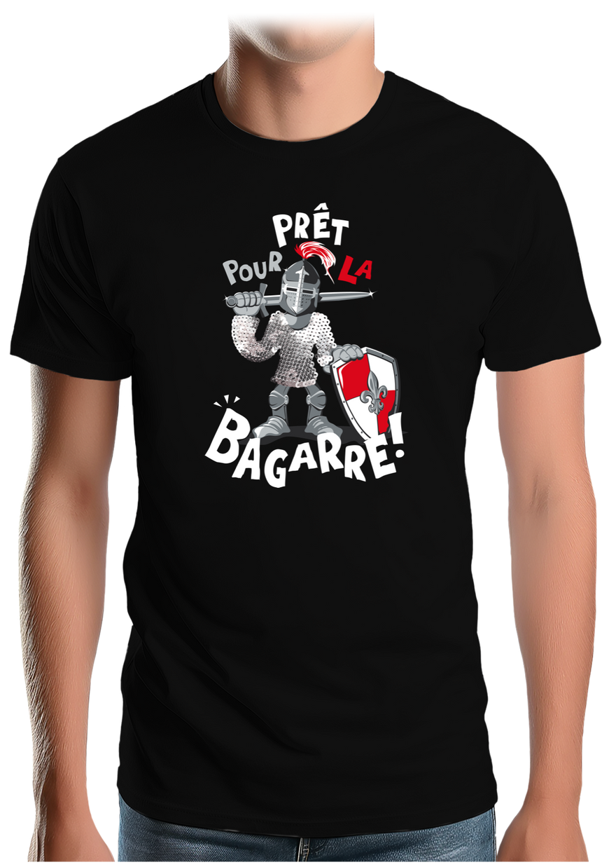 T-Shirt Homme Chevalier prêt pour la bagarre