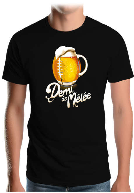T-Shirt Homme La bière des rugbyman demi de mêlée