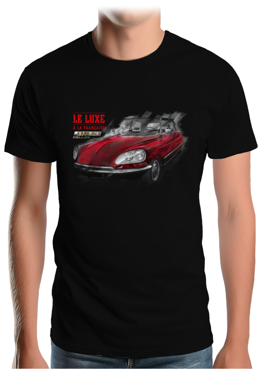 T-Shirt Homme Voiture Le luxe à la Française