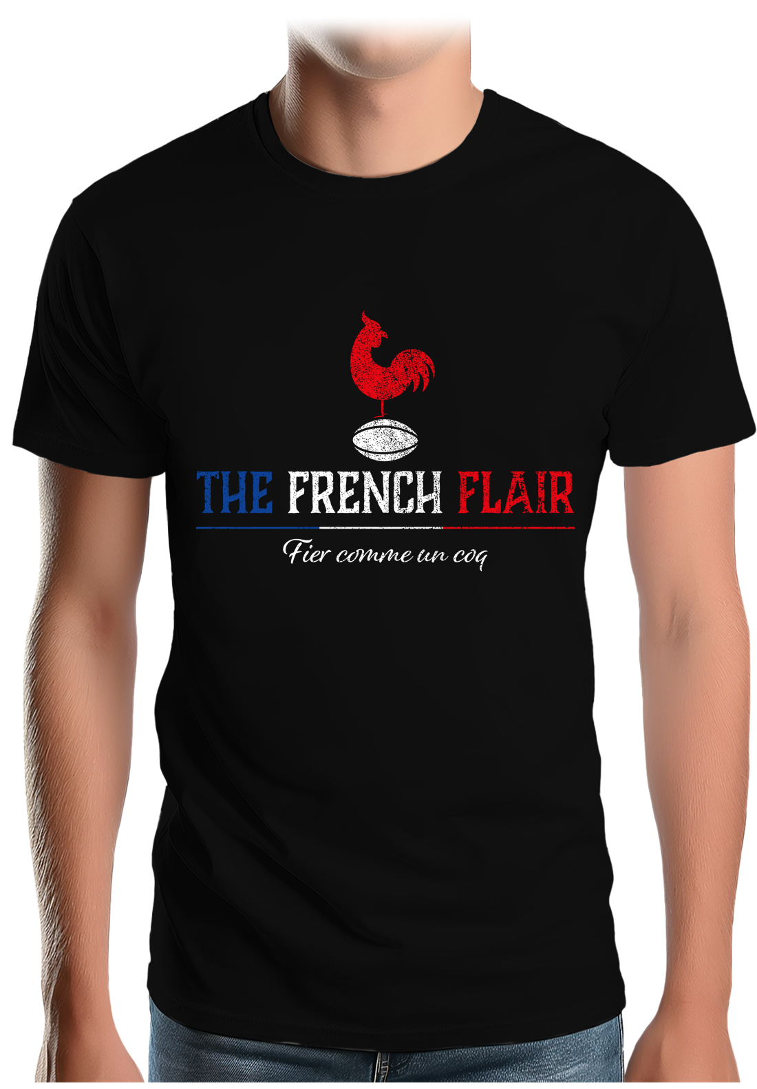 T-Shirt Homme Le rugby français c'est le french flair