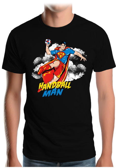 T-Shirt Homme Le super héros du Handball