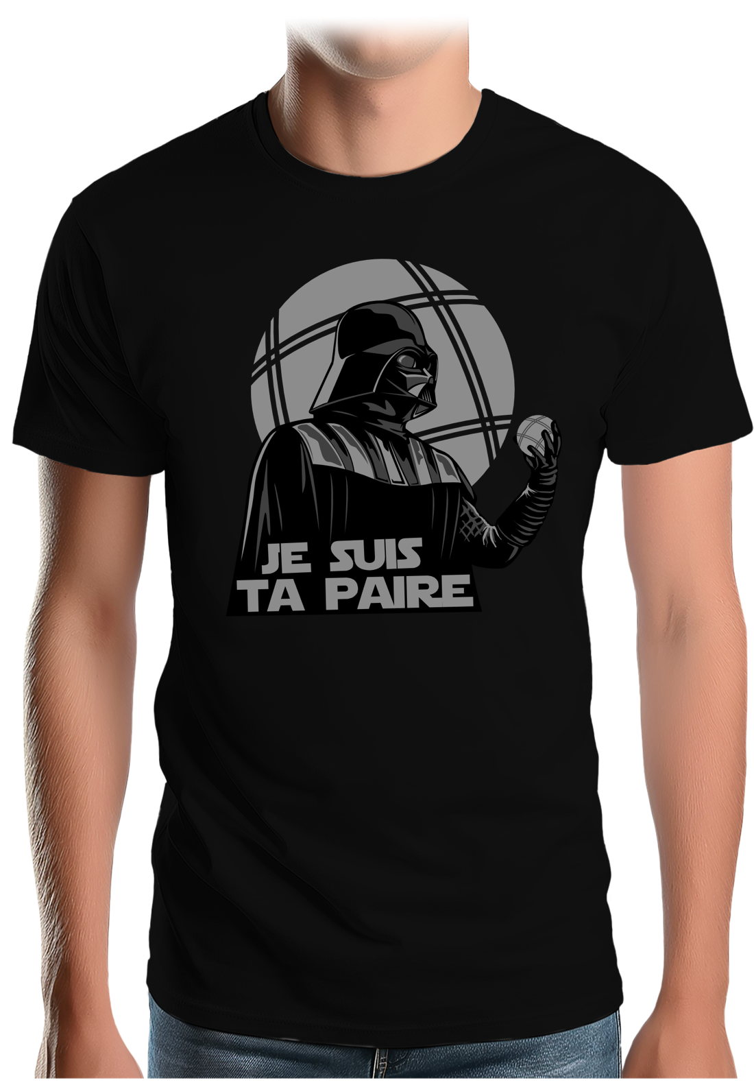 T-Shirt Homme Coté obscure du joueur de boules