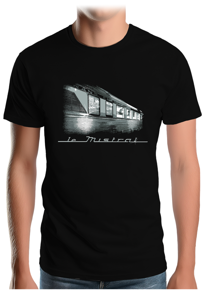 T-Shirt Homme Train le Mistral