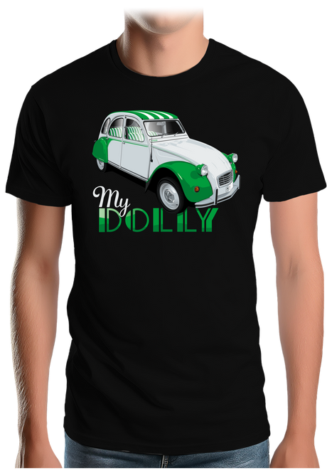 T-Shirt Homme Voiture 2CV série spéciale bicolore