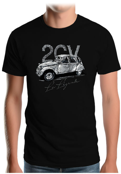 T-Shirt Homme La deuch en dessin