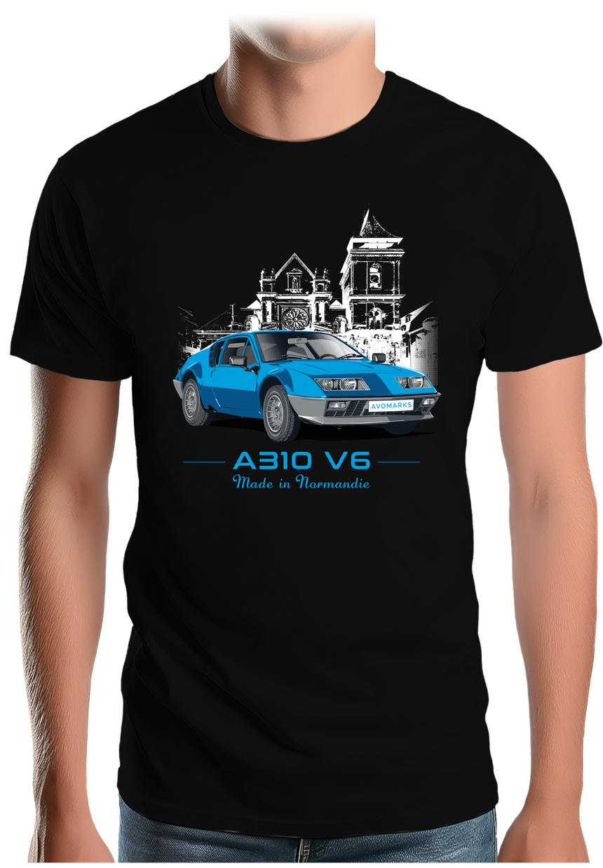 T-Shirt Homme Voiture A310 V6 Made in Normandie